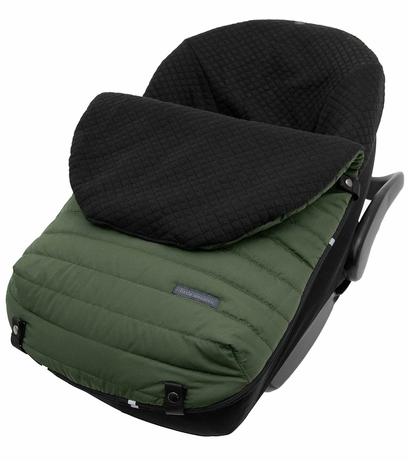 Little Unicorn Infant Car Seat Footmuff - Dark Green 1 Little Unicorn Infant Car Seat Footmuff - Dark Green