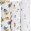 Little Unicorn + The Boss Baby Cotton Muslin Swaddle 3 Pack - Lamby