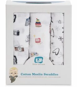 Little Unicorn + The Boss Baby Cotton Muslin Swaddle 3 Pack - Toy Box -Britax || Little Unicorn || Graco Shop little unicorn the boss baby cotton muslin swaddle 3 pack toy box 88