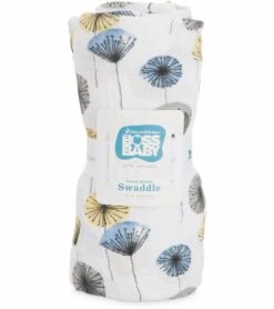 Little Unicorn + The Boss Baby Cotton Muslin Swaddle - Mod Flower