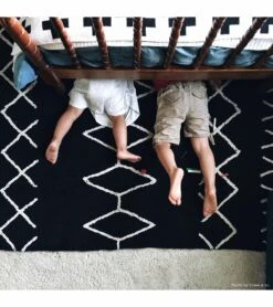 Lorena Canals Bereber Rug - Black (4' 8" X 6' 7") -Britax || Little Unicorn || Graco Shop lorena canals bereber rug black 4 8 x 6 7 244