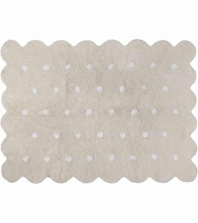 Lorena Canals Biscuit Rug - Beige (4' X 5' 3") 1 Lorena Canals Biscuit Rug - Beige (4' X 5' 3")