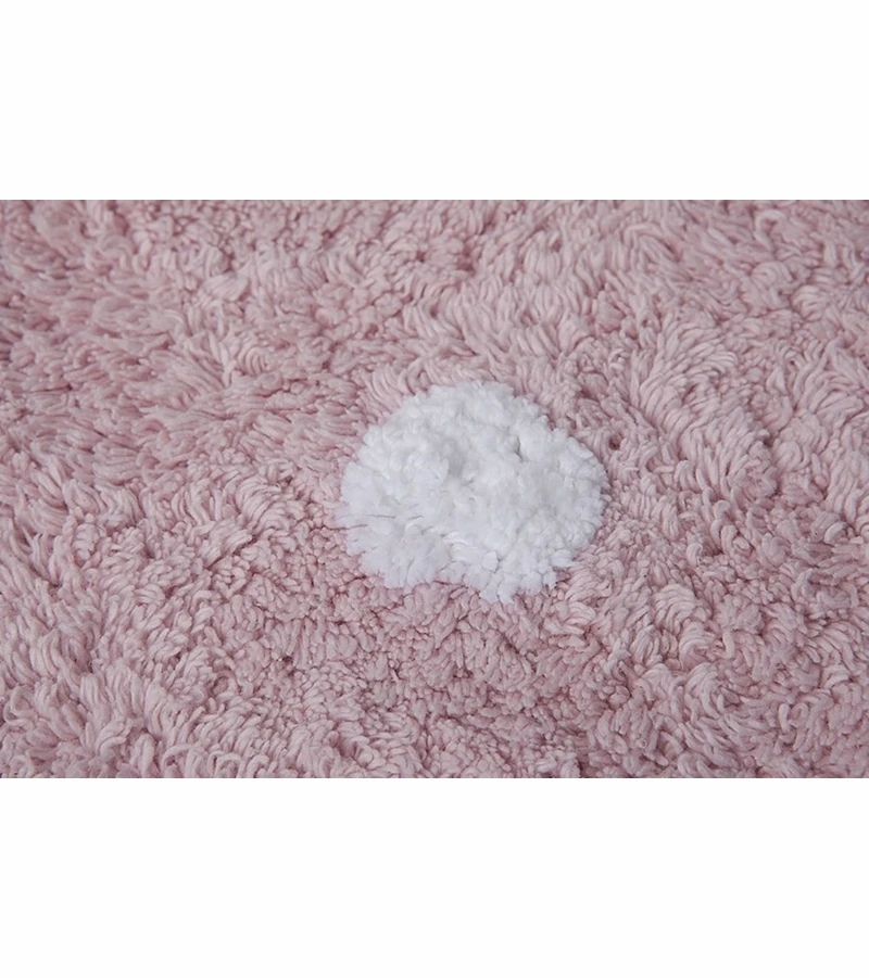 Lorena Canals Biscuit Rug - Pink (4' X 5' 3") 2 Lorena Canals Biscuit Rug - Pink (4' X 5' 3") - Image 2