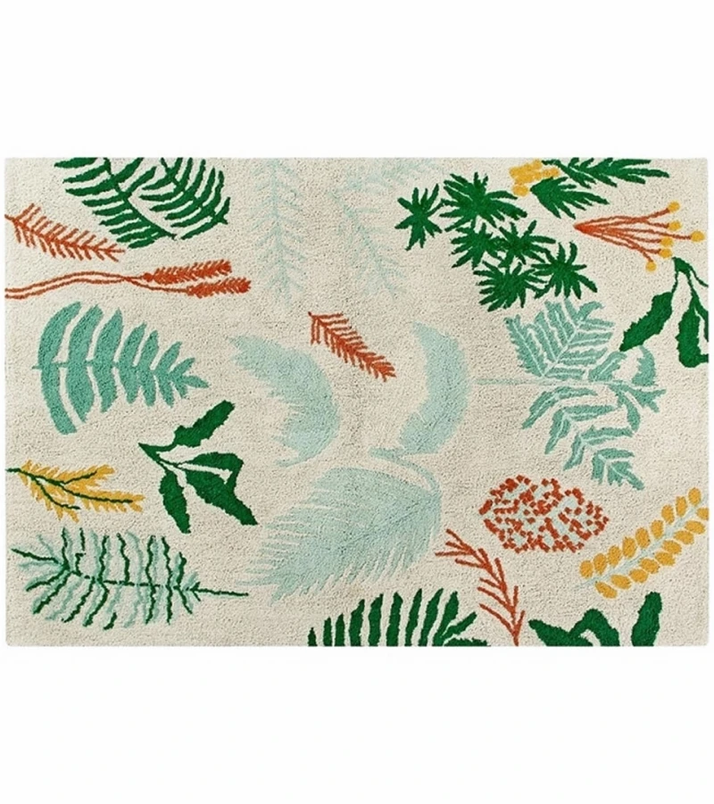 Lorena Canals Botanic Plants Rug (4' 7'' X 6' 7'') 1 Lorena Canals Botanic Plants Rug (4' 7'' X 6' 7'')