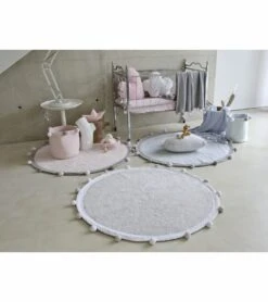 Lorena Canals Bubbly Basket - Blue -Britax || Little Unicorn || Graco Shop lorena canals bubbly basket blue 192