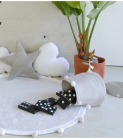 Lorena Canals Bubbly Basket - Grey -Britax || Little Unicorn || Graco Shop lorena canals bubbly basket grey 191