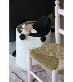 Lorena Canals Bubbly Basket - Natural/Black -Britax || Little Unicorn || Graco Shop lorena canals bubbly basket natural black 192