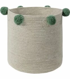 Lorena Canals Bubbly Basket - Natural/Green