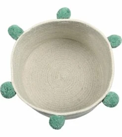 Lorena Canals Bubbly Basket - Natural/Green -Britax || Little Unicorn || Graco Shop lorena canals bubbly basket natural green 169