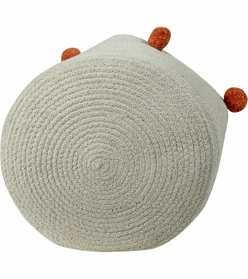 Lorena Canals Bubbly Basket - Natural/Terracota 4 Lorena Canals Bubbly Basket - Natural/Terracota - Image 4