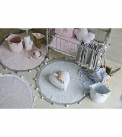 Lorena Canals Bubbly Basket - Pink -Britax || Little Unicorn || Graco Shop lorena canals bubbly basket pink 191