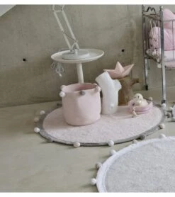 Lorena Canals Bubbly Basket - Pink -Britax || Little Unicorn || Graco Shop lorena canals bubbly basket pink 192