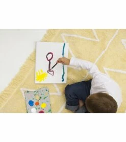 Lorena Canals Hippy Rug - Yellow (4' X 5' 3") 10 Lorena Canals Hippy Rug - Yellow (4' X 5' 3") -Britax || Little Unicorn || Graco Shop lorena canals hippy rug yellow 4 x 5 3 227