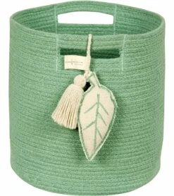 Lorena Canals Leaf Basket - Green