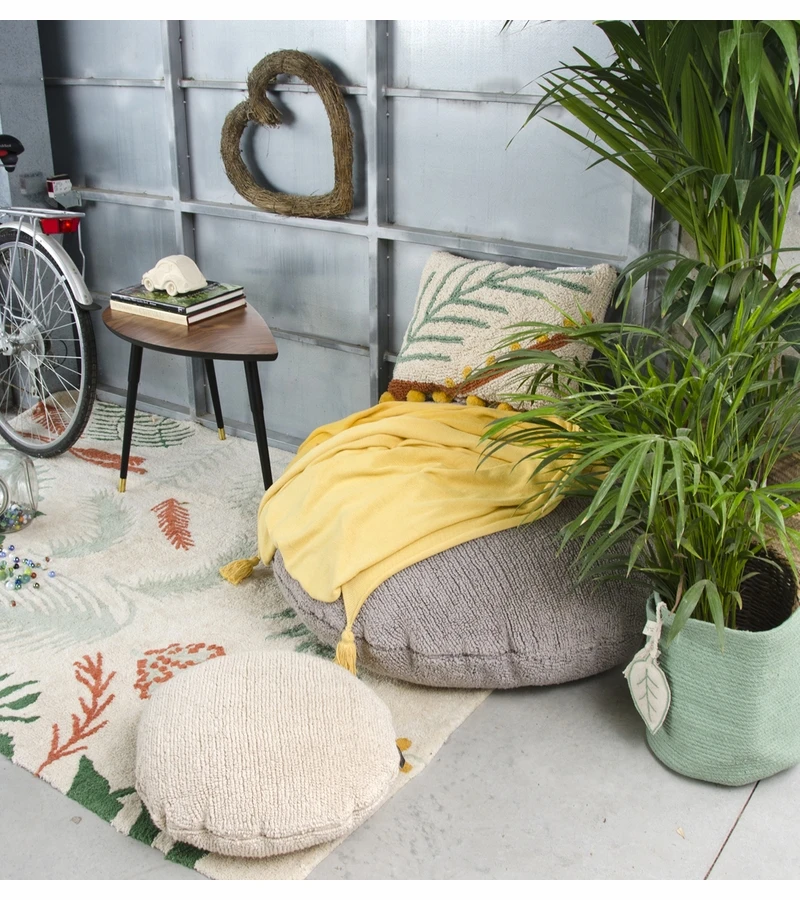 Lorena Canals Leaf Basket - Green 5 Lorena Canals Leaf Basket - Green - Image 5