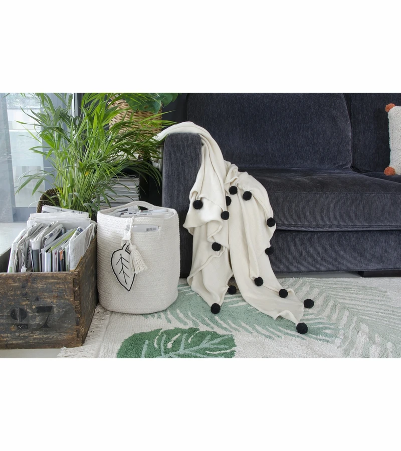 Lorena Canals Leaf Basket - Natural 5 Lorena Canals Leaf Basket - Natural - Image 5