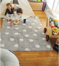 Lorena Canals Polka Dots Rug - Grey (4' X 5' 3") 8 Lorena Canals Polka Dots Rug - Grey (4' X 5' 3") -Britax || Little Unicorn || Graco Shop lorena canals polka dots rug grey 4 x 5 3 209