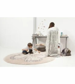 Lorena Canals Round Rug - Butterfly - Vintage Nude (5' 3") 8 Lorena Canals Round Rug - Butterfly - Vintage Nude (5' 3") -Britax || Little Unicorn || Graco Shop lorena canals round rug butterfly vintage nude 5 3 201