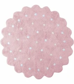 Lorena Canals Round Rug - Little Biscuit - Pink (4' 8")