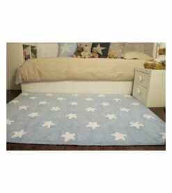 Lorena Canals Stars Rug - Blue (4' X 5' 3") -Britax || Little Unicorn || Graco Shop lorena canals stars rug blue 4 x 5 3 199