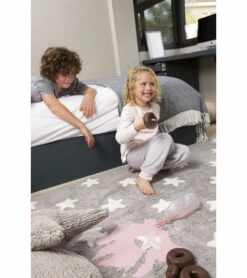 Lorena Canals Stars Rug - Grey (4' X 5' 3") -Britax || Little Unicorn || Graco Shop lorena canals stars rug grey 4 x 5 3 205