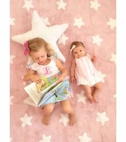 Lorena Canals Stars Rug - Pink (4' X 5' 3") -Britax || Little Unicorn || Graco Shop lorena canals stars rug pink 4 x 5 3 175