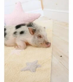 Lorena Canals Tricolor Stars Rug - Vanilla (4' X 5' 3") -Britax || Little Unicorn || Graco Shop lorena canals tricolor stars rug vanilla 4 x 5 3 224