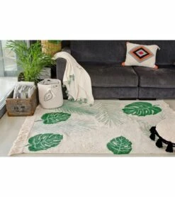 Lorena Canals Tropical Rug - Green (4' 7'' X 6' 7'') -Britax || Little Unicorn || Graco Shop lorena canals tropical rug green 4 7 x 6 7 223