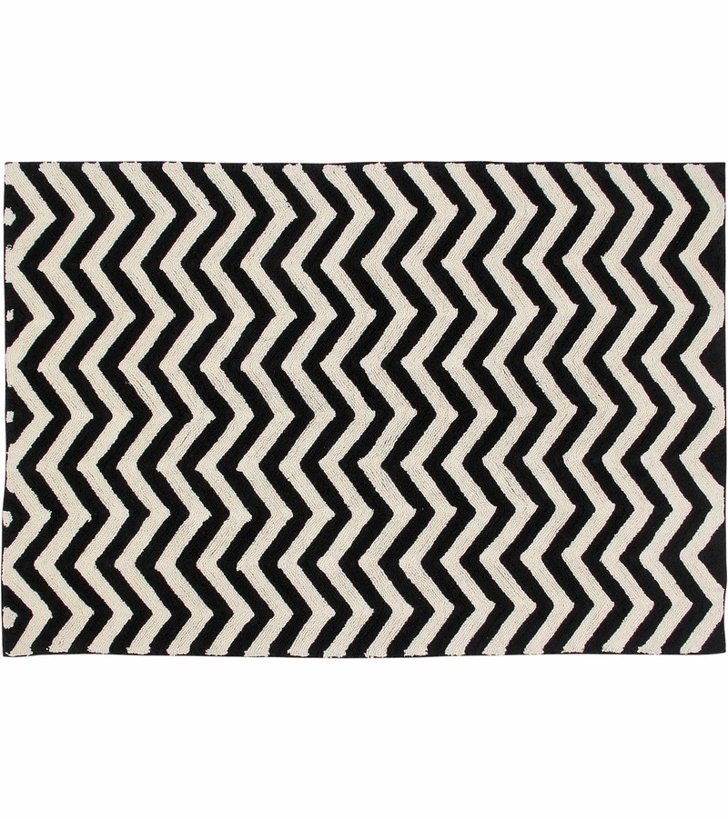 Lorena Canals Zig Zag Rug (4' 8" X 6' 7") 1 Lorena Canals Zig Zag Rug (4' 8" X 6' 7")