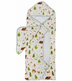 Loulou Lollipop Hooded Towel Set - Forest Friends