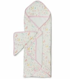 Loulou Lollipop Hooded Towel Set - Unicorn Dream