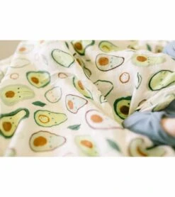 Loulou Lollipop Luxe Muslin Swaddle - Avocado -Britax || Little Unicorn || Graco Shop loulou lollipop luxe muslin swaddle avocado 157