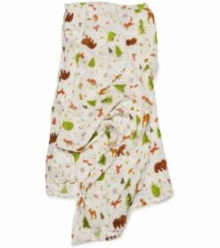 Loulou Lollipop Luxe Muslin Swaddle - Forest Friends