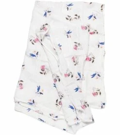 Loulou Lollipop Luxe Muslin Swaddle - Pink Peony