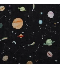 Loulou Lollipop Luxe Muslin Swaddle - Planets -Britax || Little Unicorn || Graco Shop loulou lollipop luxe muslin swaddle planets 146