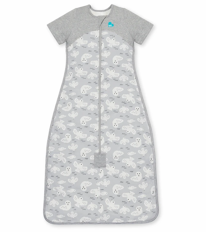 Love To Dream Short Sleeve Sleep Bag Organic Cotton Mild, 6-18 M - Doves Grey 1 Love To Dream Short Sleeve Sleep Bag Organic Cotton Mild, 6-18 M - Doves Grey