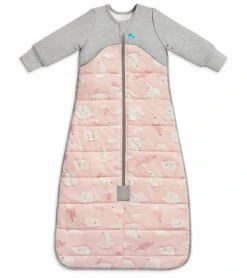 Love To Dream Sleep Bag Quilted Cotton 3.5 TOG, 6-18 M - South Pole Dusty Pink