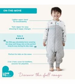 Love To Dream Sleep Suit Quilted Cotton 2.5 TOG, 6-12 M - Moonlight White 8 Love To Dream Sleep Suit Quilted Cotton 2.5 TOG, 6-12 M - Moonlight White -Britax || Little Unicorn || Graco Shop love to dream sleep suit quilted cotton 2 5 tog 6 12 m moonlight white 10