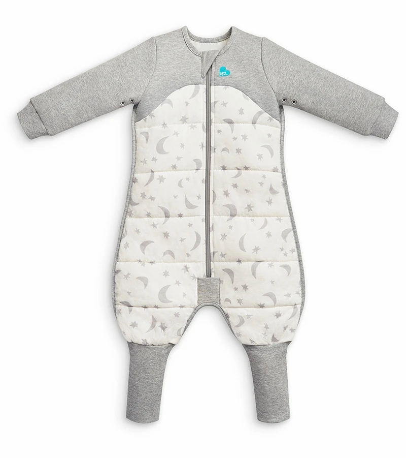 Love To Dream Sleep Suit Quilted Cotton 2.5 TOG, 6-12 M - Moonlight White 1 Love To Dream Sleep Suit Quilted Cotton 2.5 TOG, 6-12 M - Moonlight White