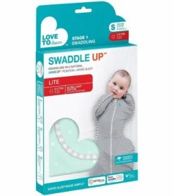 Love To Dream Swaddle UP Lite, Small - Mint Stars -Britax || Little Unicorn || Graco Shop love to dream swaddle up lite small mint stars 123