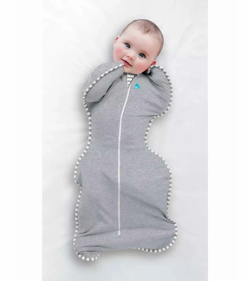 Love To Dream Swaddle UP Original, X-Small (Newborn) - Gray 2 Love To Dream Swaddle UP Original, X-Small (Newborn) - Gray - Image 2