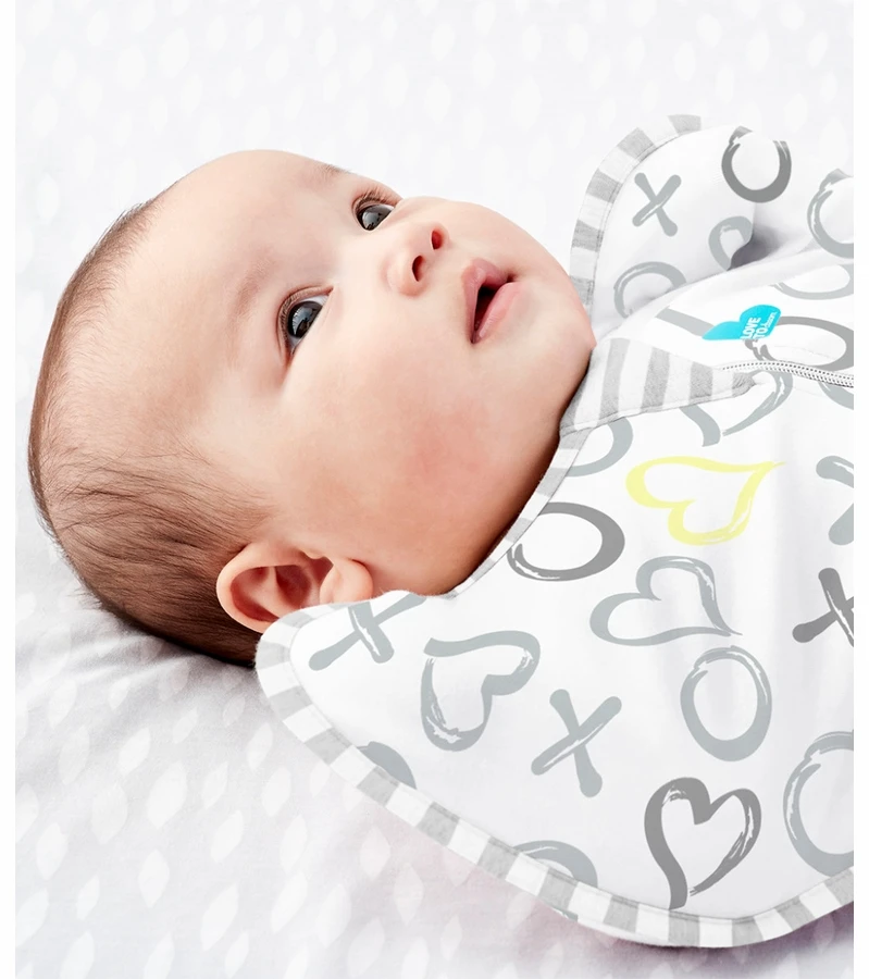 Love To Dream Swaddle UP Silky-Lux Lite - Kisses, Medium 4 Love To Dream Swaddle UP Silky-Lux Lite - Kisses, Medium - Image 4