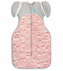 Love To Dream Swaddle UP Transition Bag Quilted Cotton 2.5 TOG, Large - Silly Goose Dusty Pink
