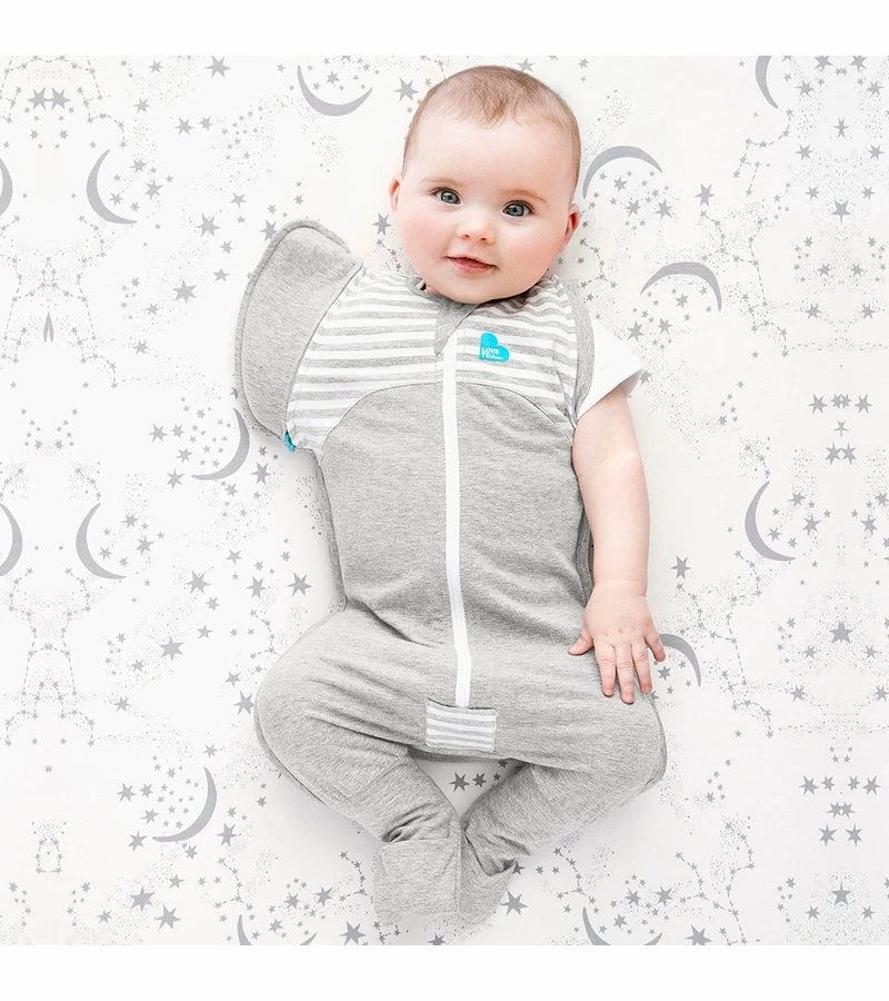 Love To Dream Swaddle UP Transition Suit, 1.0 TOG, Large - Gray 3 Love To Dream Swaddle UP Transition Suit, 1.0 TOG, Large - Gray - Image 3