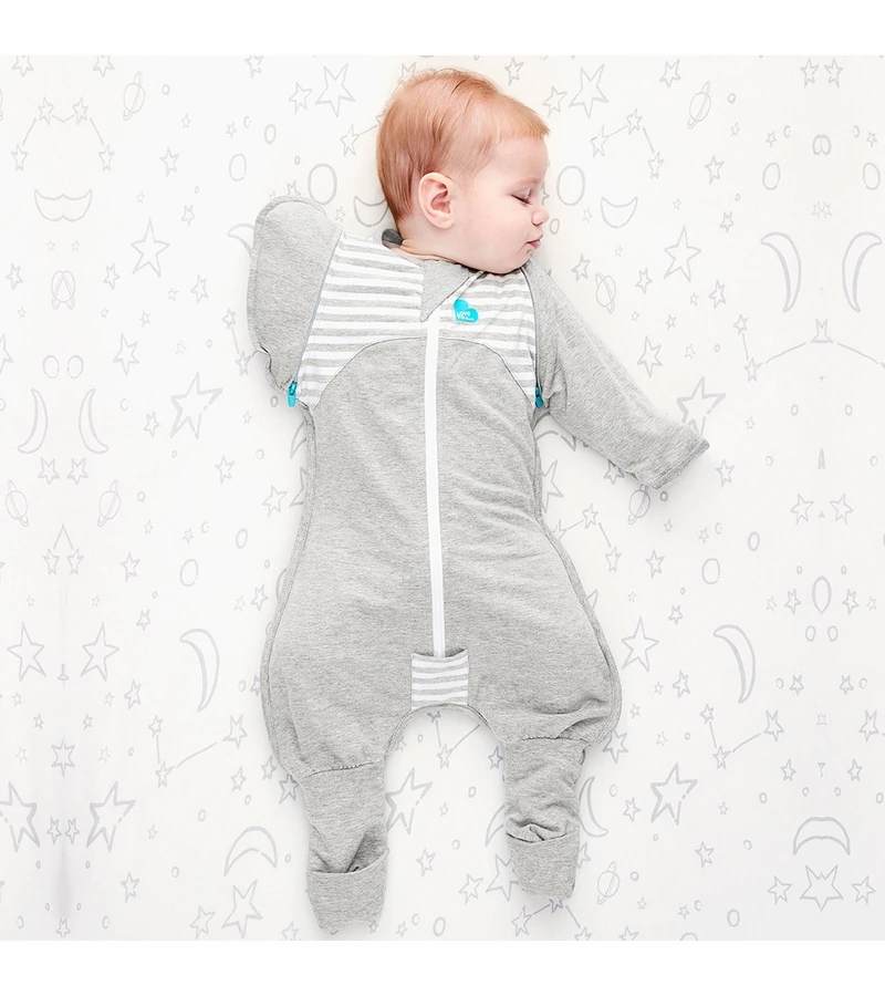 Love To Dream Swaddle UP Transition Suit, 1.0 TOG, Large - Gray 6 Love To Dream Swaddle UP Transition Suit, 1.0 TOG, Large - Gray - Image 6