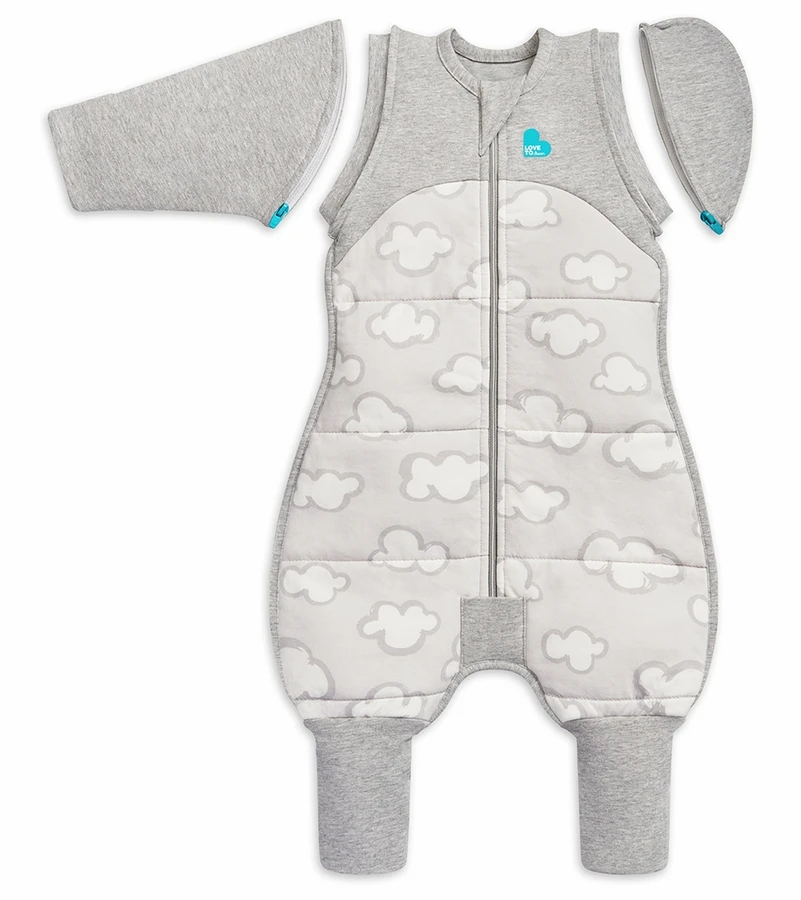 Love To Dream Swaddle UP Transition Suit Quilted Cotton 2.5 TOG, Large - Daydream Grey 1 Love To Dream Swaddle UP Transition Suit Quilted Cotton 2.5 TOG, Large - Daydream Grey