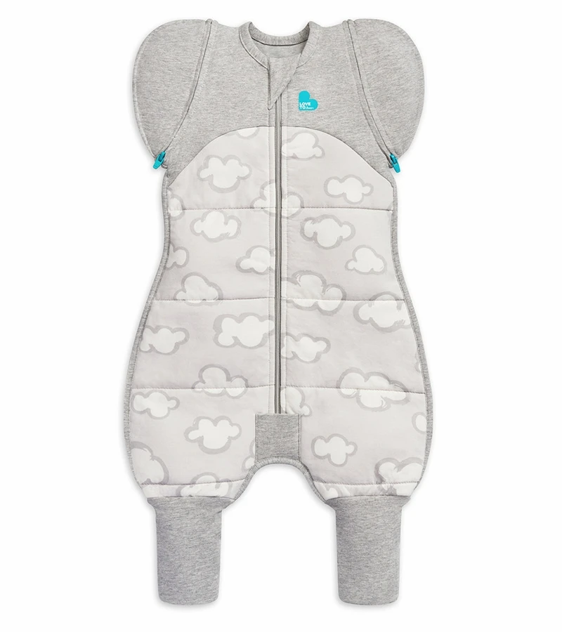 Love To Dream Swaddle UP Transition Suit Quilted Cotton 2.5 TOG, Large - Daydream Grey 2 Love To Dream Swaddle UP Transition Suit Quilted Cotton 2.5 TOG, Large - Daydream Grey - Image 2