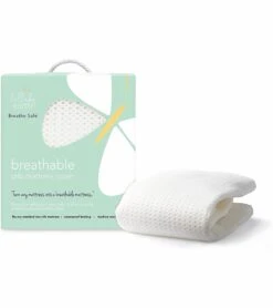 Lullaby Earth Breathe Safe Air Waterproof Crib Mattress Pad