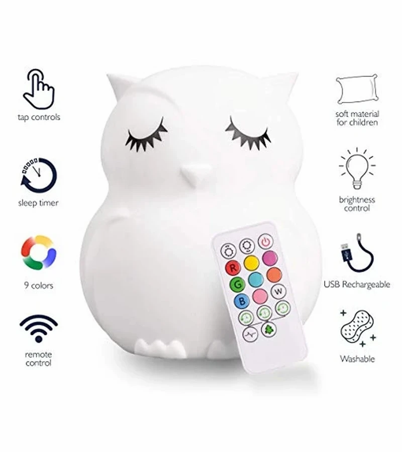 LumieWorld LumiPets Owl Night Light + Remote 2 LumieWorld LumiPets Owl Night Light + Remote - Image 2