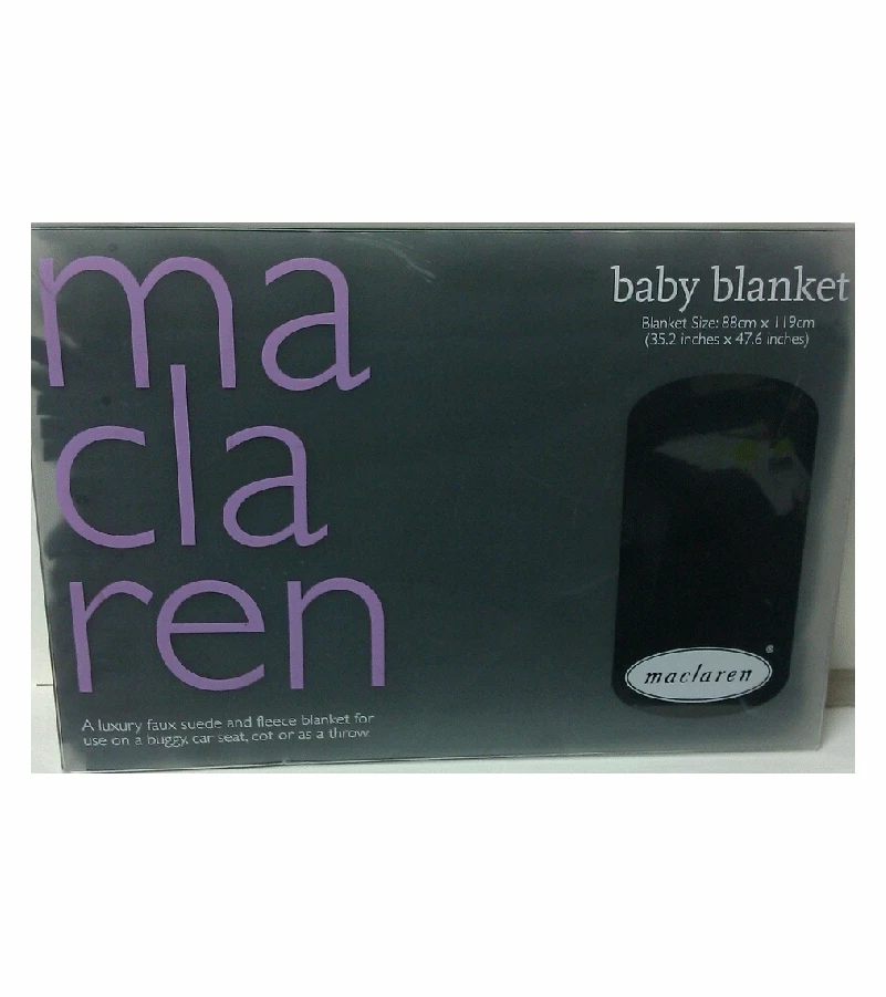 Maclaren Baby Blanket In Navy/Pale Lavender 1 Maclaren Baby Blanket In Navy/Pale Lavender